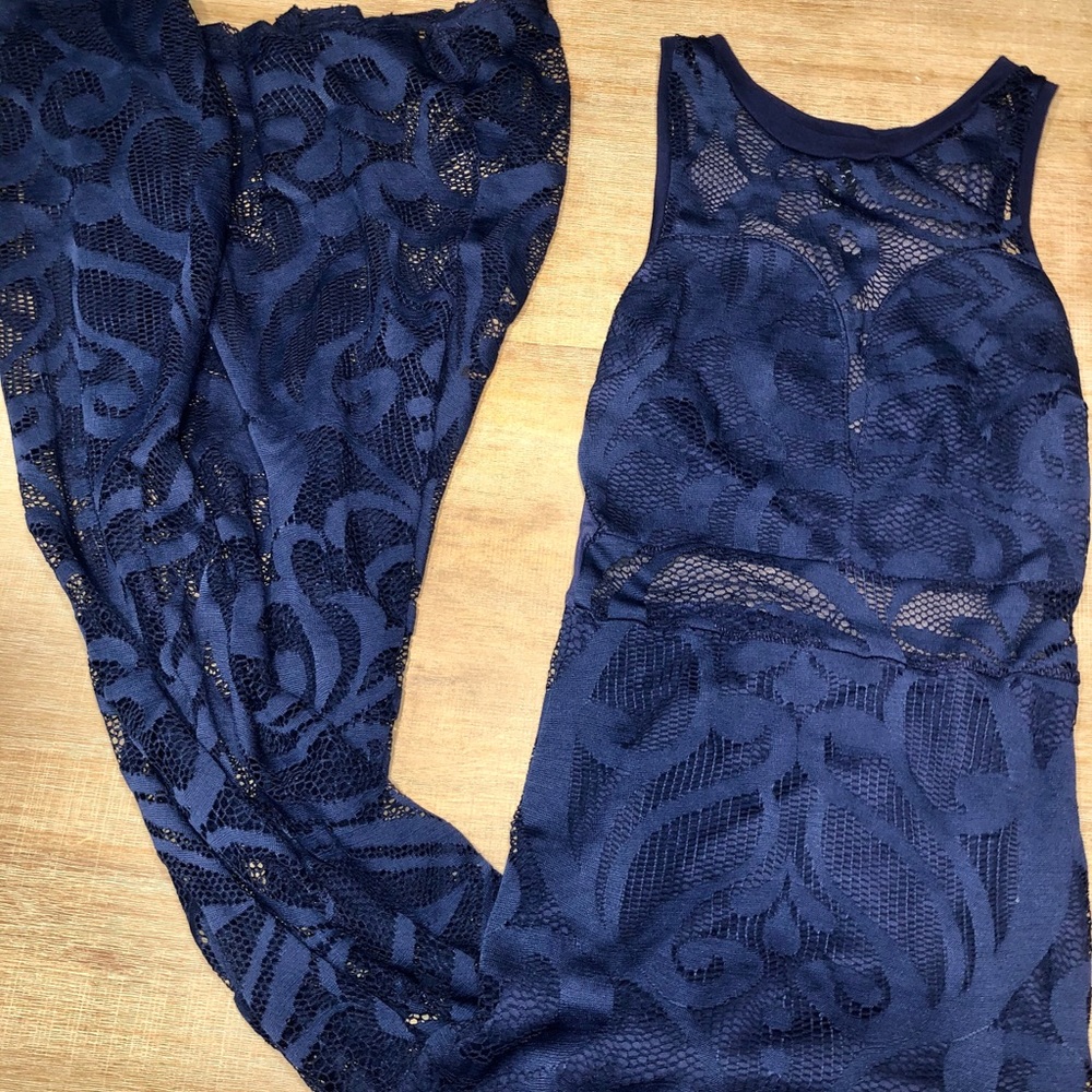 Beautiful Long Lace Cut Out Dress